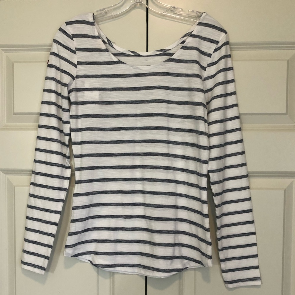 NWT Southern California Time Out Striped Long Sleeve Tee, Size Small